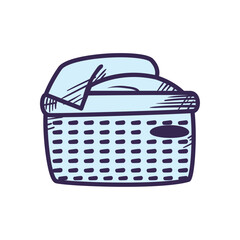 Poster - flat laundry basket