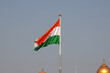 The flag of India in Wagah Border close Lahore