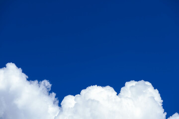 Wall Mural - blue sky with white clouds