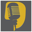 © faris - logo for podcast show, suitable for broadcast radio show, talk show