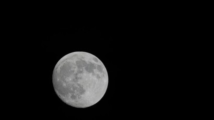 Poster - View of the full moon in the space