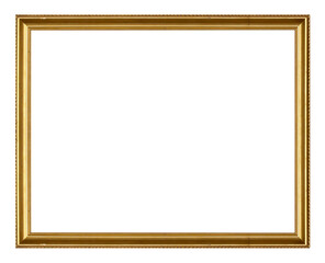 Canvas Print - golden wooden frame