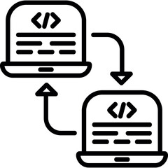 Canvas Print - Code Refactoring Icon