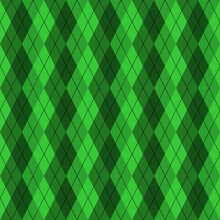 Argyle Green Pattern Seamless Design