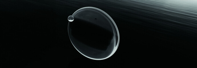 Wall Mural - 3d abstract glass object 