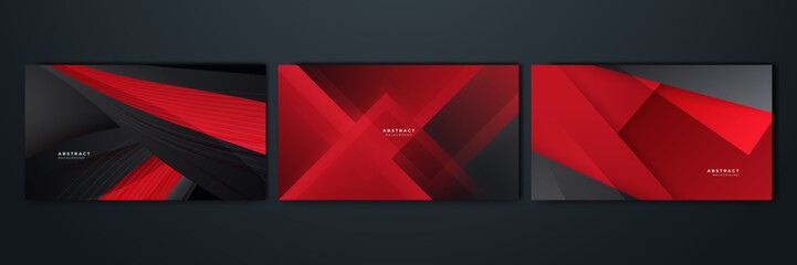 Modern black and red abstract background. Abstract background with modern contrast color for presentation design, flyer, social media, web, tech banner. Vector graphic design pattern web template.