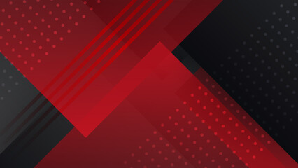 Modern black and red abstract background. Abstract background with modern contrast color for presentation design, flyer, social media, web, tech banner. Vector graphic design pattern web template.