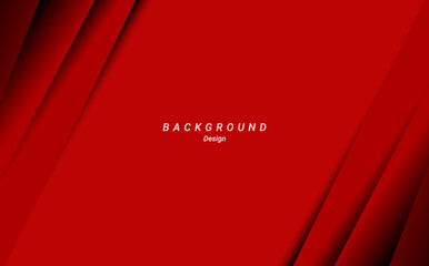 Poster - Abstract red gradient geometric shape background template design