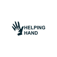 Wall Mural - Helping hand logo design . Template symbol helping hand vector 