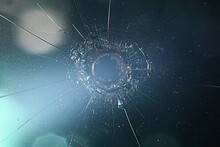 Background Bullet Hole Glass Abstract Crime Gun Shot