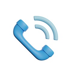 Call Sign Telephone 3D Rendering Illustration
