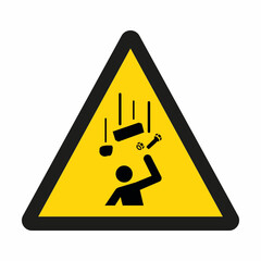 Hazard sign Falling objects