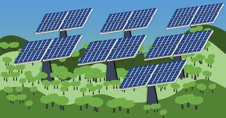 Poster - SOLAR PLANT WITH AGRICULTURE FARM - AGROVOLTAIC