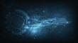 © Chor muang - Vector background shows the innovation of high speed technology.Cyber security and high speed networking concept. Abstract technology illustration.