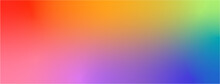Long Banner Rainbow Color Gradient Background Banner Vector Template. LBGT People Pride Symbol.