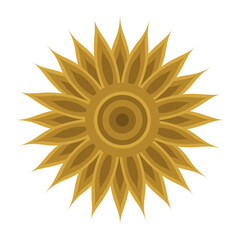 GOLDEN SUN ILLUSTRATION VECTOR