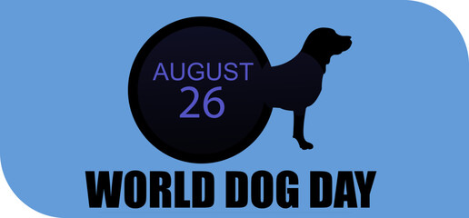 
2d illustration International dog day