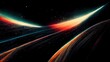 © Fortis Design - Retro futuristic, space wallpaper. 4K vintage background, colorful vintage abstract galaxy illustration. Colorful planets, spaceships flying through the galaxy.