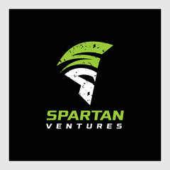 spartan character logo design