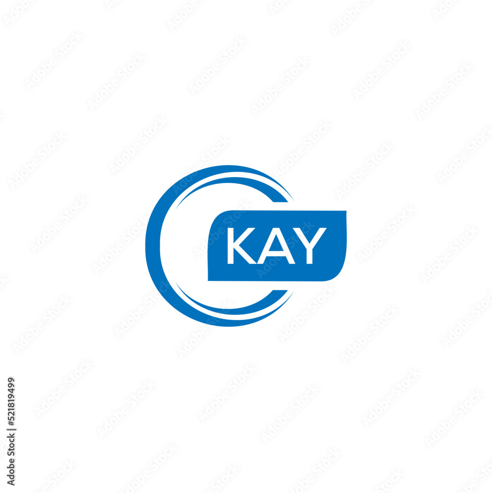 KAY letter design for logo and icon.KAY typography for technology ...