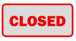 Closed shop sign transparent PNG