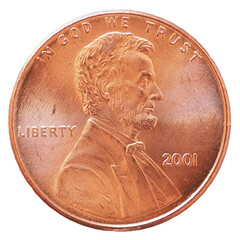 Wall Mural - 1 cent coin, United States