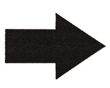 Fototapeta Big Ben - Black cardboard arrow transparent PNG