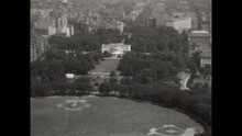 White House From The Washington Monument 1931 - The White House, The Herbert C. Hoover Building, And The Treasury Building Are Among The Washington, DC Structures Seen From The Top Of The Washington M