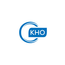 KHO Letter Design For Logo And Icon.KHO Typography For Technology, Business And Real Estate Brand.KHO Monogram Logo.vector Illustration.