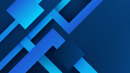 Abstract design with blue geometric background. Blue banner background. Vector abstract graphic design banner pattern background template.