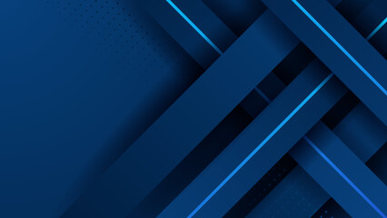 Abstract design with blue geometric background. Blue banner background. Vector abstract graphic design banner pattern background template.