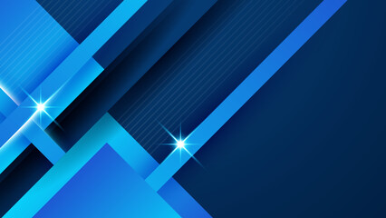 Abstract design with blue geometric background. Blue banner background. Vector abstract graphic design banner pattern background template.