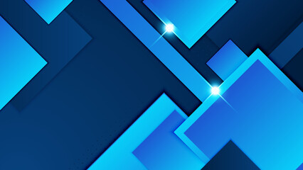 Abstract design with blue geometric background. Blue banner background. Vector abstract graphic design banner pattern background template.