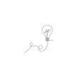 © xbudhong - Light bulb line art icon design illustration