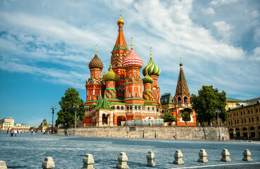 Wall Mural - St Basil’s Cathedral on Red Square, Moscow, Russia
