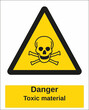 © middlenoodle - hazard warning sign toxic material