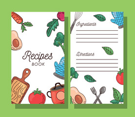 Poster - recipes book lettering