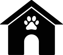 Dog House Or Doghouse Kennel Flat Vector Icon For Pet Apps And Websites