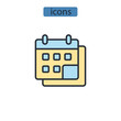 © AHMAD - scheduling icons  symbol vector elements for infographic web