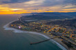 Channel Islands harbor Ventura marina Sunset Sailboats Aerial Pier