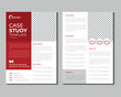Corporate, clean, modern, creative case study design template with creative idea