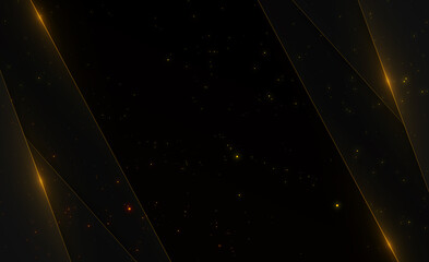 Wall Mural - abstract luxurious gold frames light in background