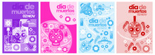 Dia Des Los Muertos Collection Vector Set, With Sombrero, Flower, Skull, Bone Isolated Transparent Objects