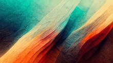 4K Abstract Colorful Wallpaper. Ideal For Background, Backdrop Or Web Banner. IOS Wallpapers Look. Colorful Shapes With Texture. Orange And Teal Colors.