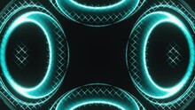 Abstract Blue Hypnotic Eyes Flashing Led Neon Vj Loop Animation 