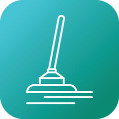 Canvas Print - Cleaning Brush Icon