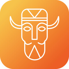 Sticker - African Mask Icon