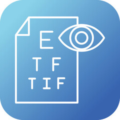 Poster - Eye Test Icon