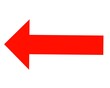Red left arrow icon 