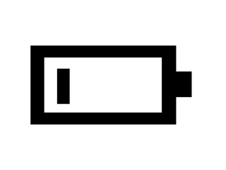 Poster - Low battery sign icon,  phone battery low charge sign icon 